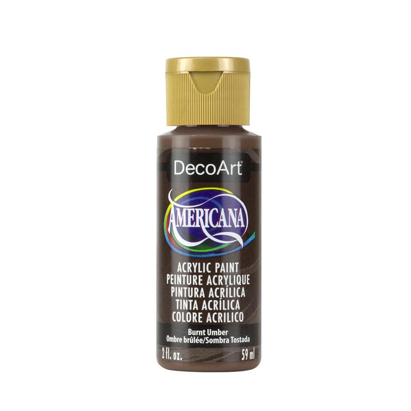DecoArt Americana Acrylic Paint, 2-Ounce, Burnt Umber - Image 1